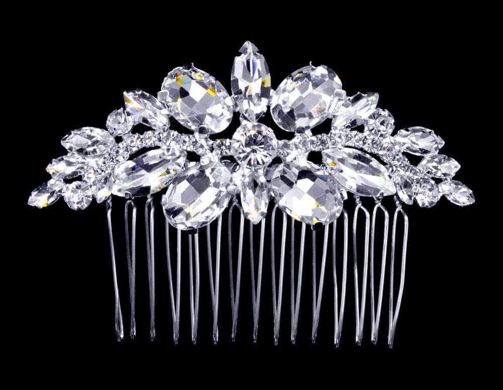 #16852 - Multi Fancy Stone Hair Comb-0