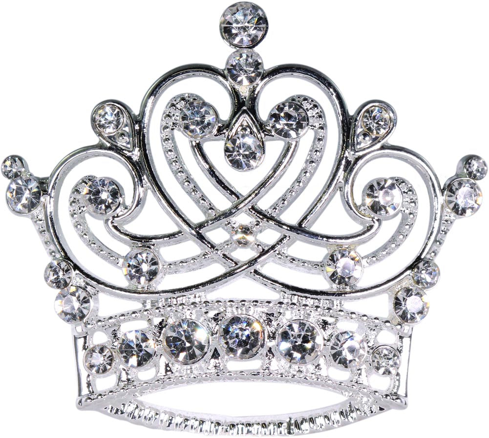 #16123 - Swirling Heart Crown Pin-0