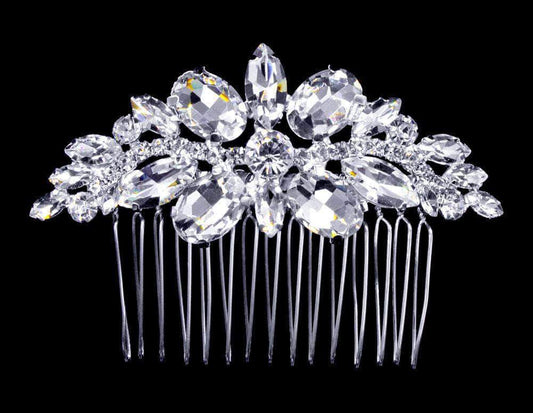 #16852 - Multi Fancy Stone Hair Comb-0