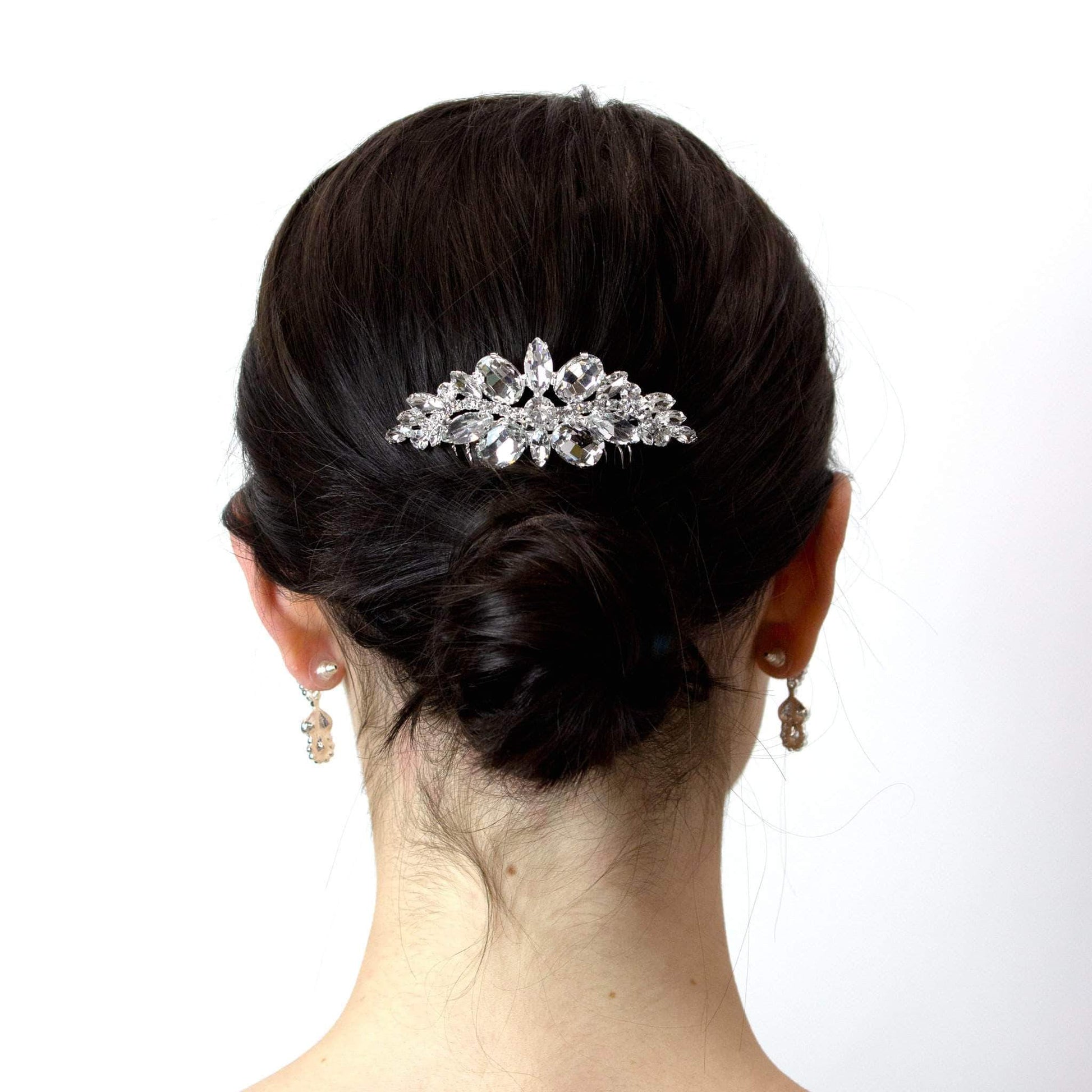 #16852 - Multi Fancy Stone Hair Comb-2