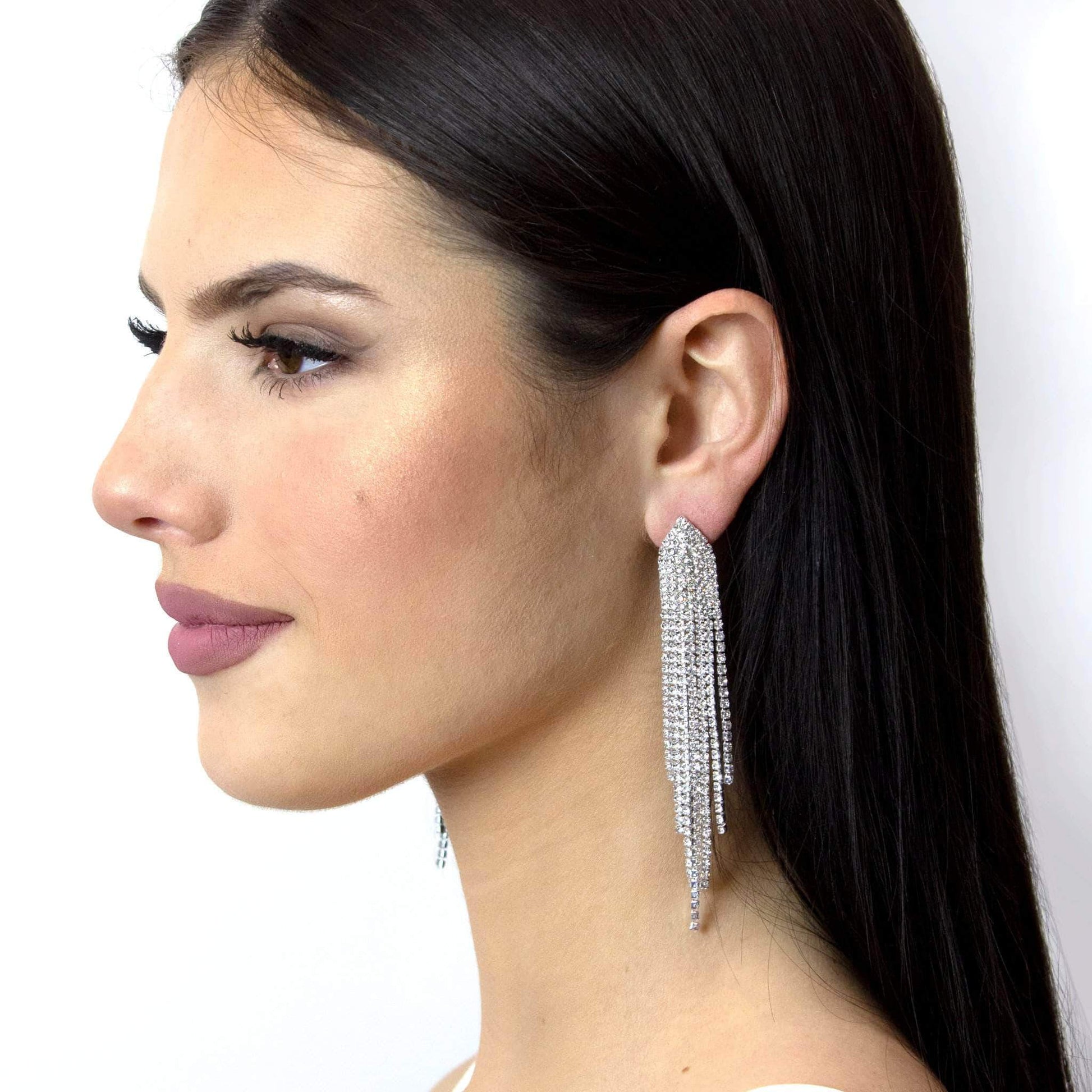 #17066 - Squid Fringe Earrings - 4"-3
